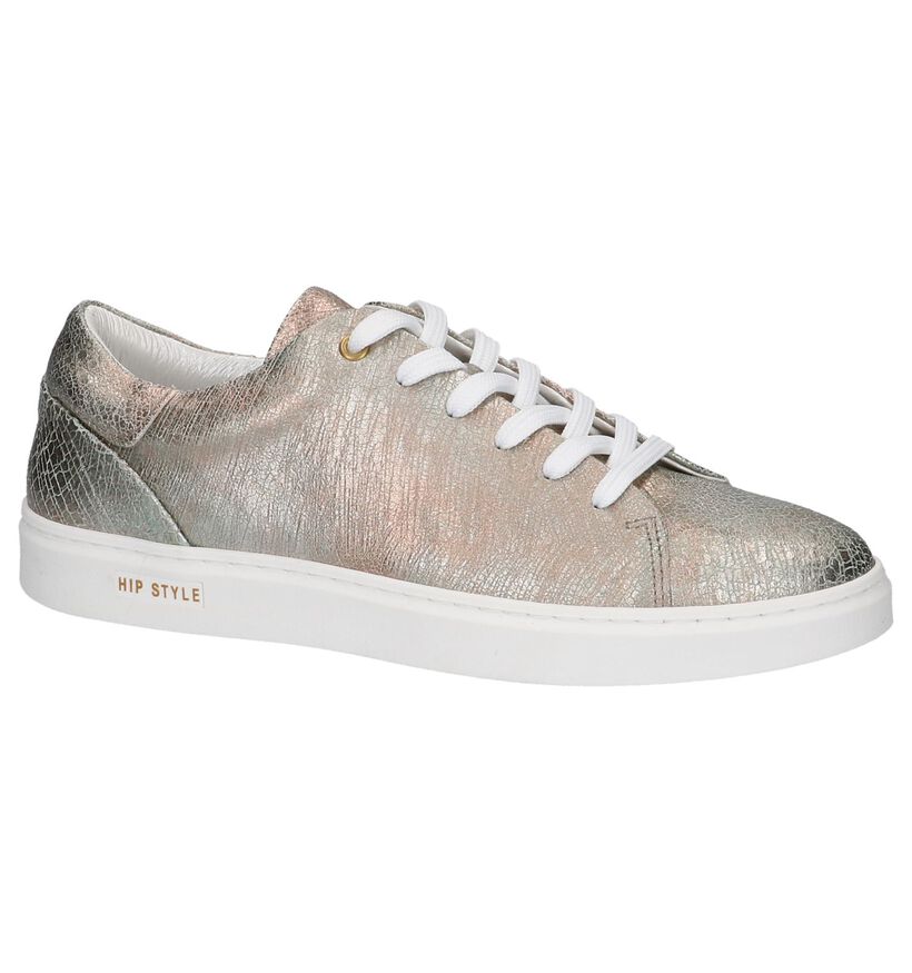 Bronzen Sneakers Hip in leer (220746)