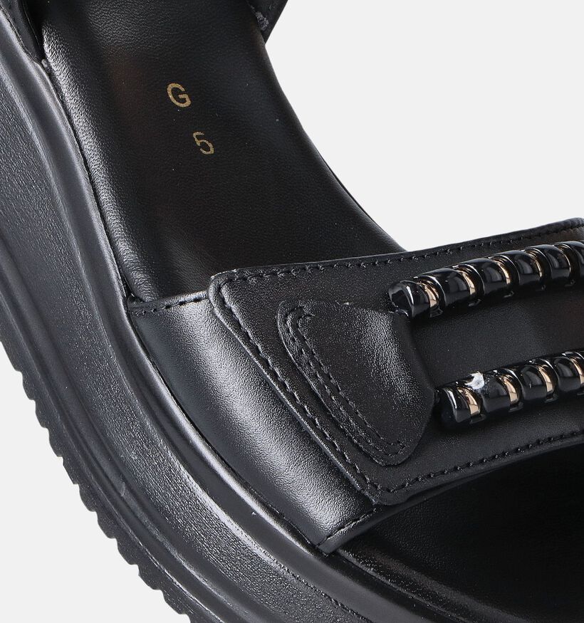 Gabor Zwarte Sandalen met sleehak voor dames (355063)