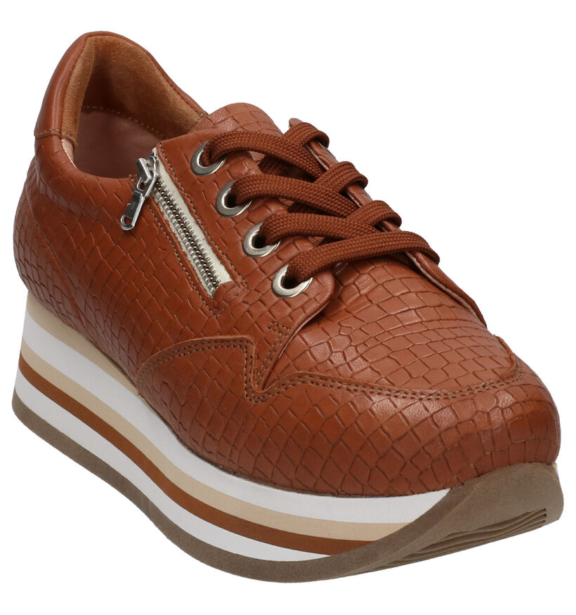 Softwaves Baskets casual en Jaune en cuir (261467)