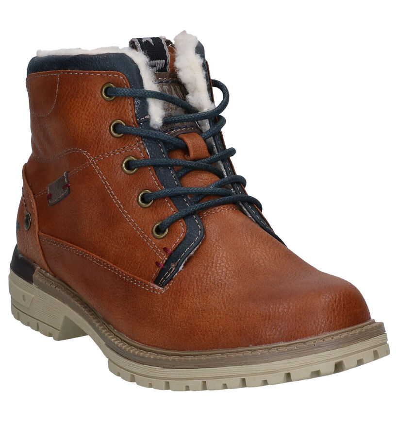 Mustang Cognac Boots voor jongens (313980)