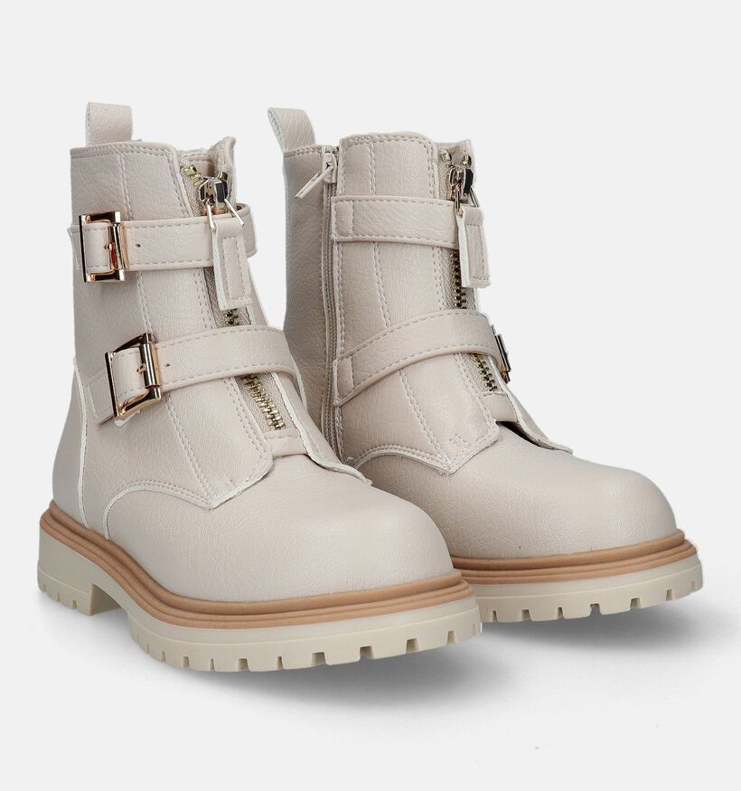 Milo & Mila Beige Boots voor meisjes (330046) - geschikt voor steunzolen