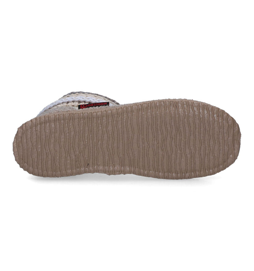 Giesswein Kiel Pantoufles hautes en Bleu pour femmes (349152)