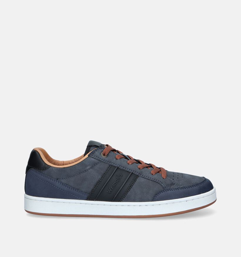 Wrangler Hardin Blauwe Veterschoenen voor heren (346070) - geschikt voor steunzolen