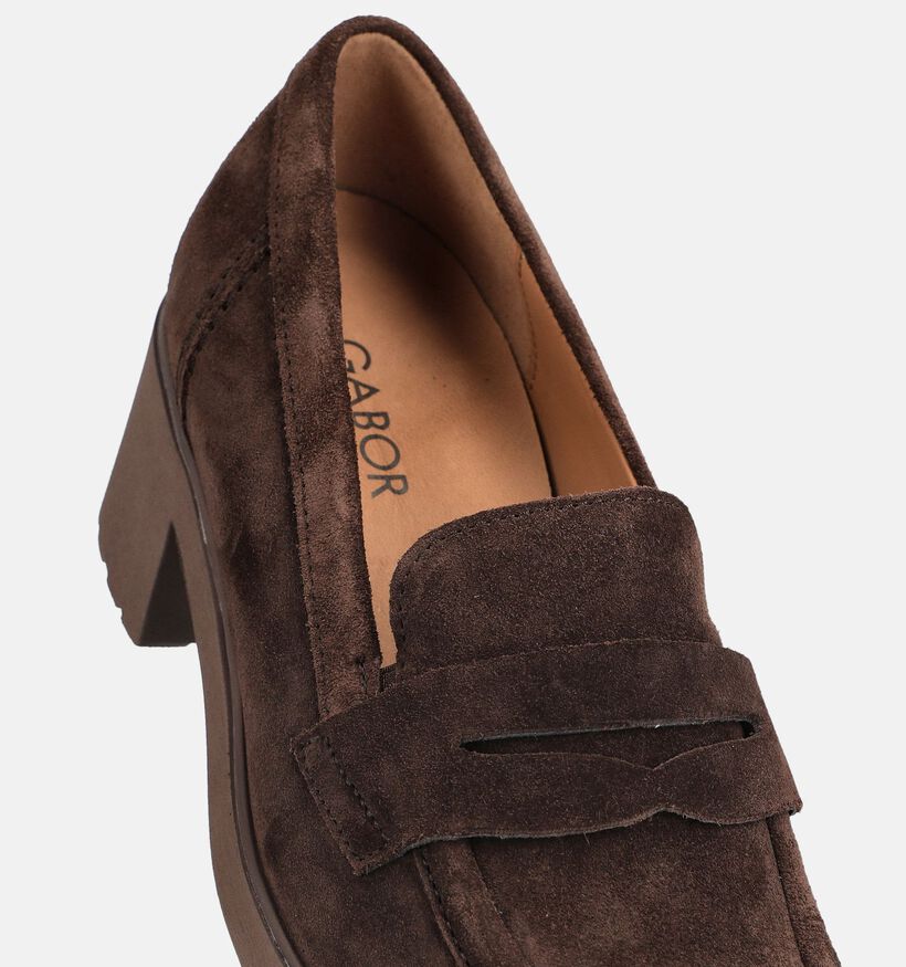 Gabor Bruine Enkelpumps met Hak voor dames (376964) - geschikt voor steunzolen
