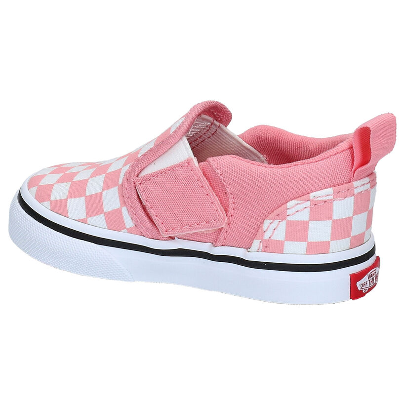 Vans Asher Roze Slip-on Sneakers in stof (290256)