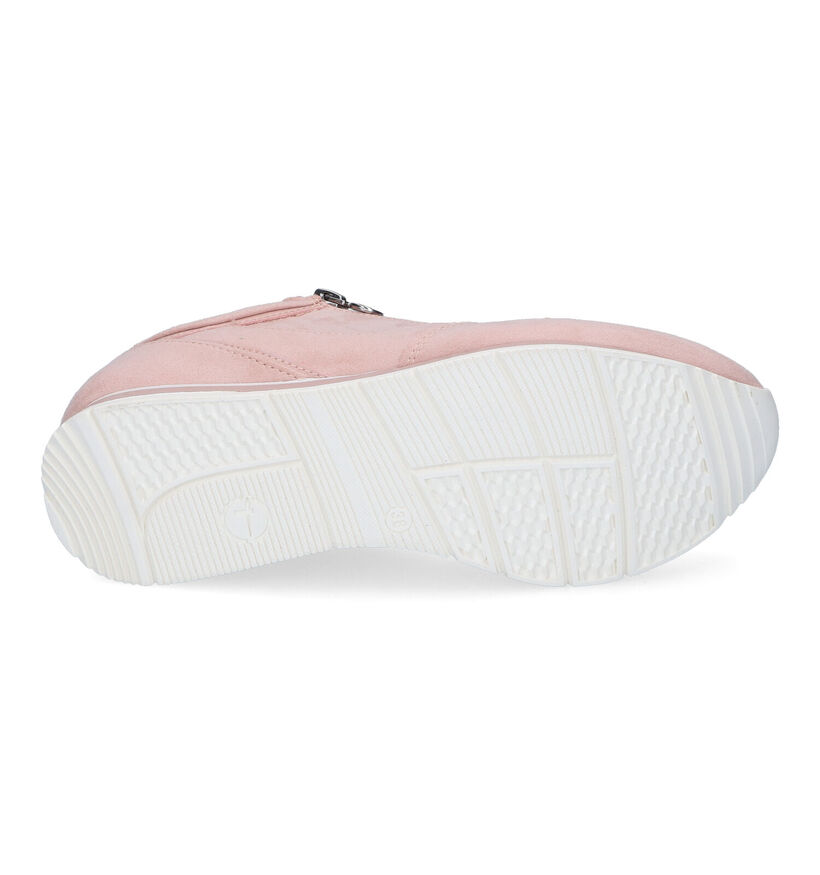 Tamaris Roze Veterschoenen in stof (302752)