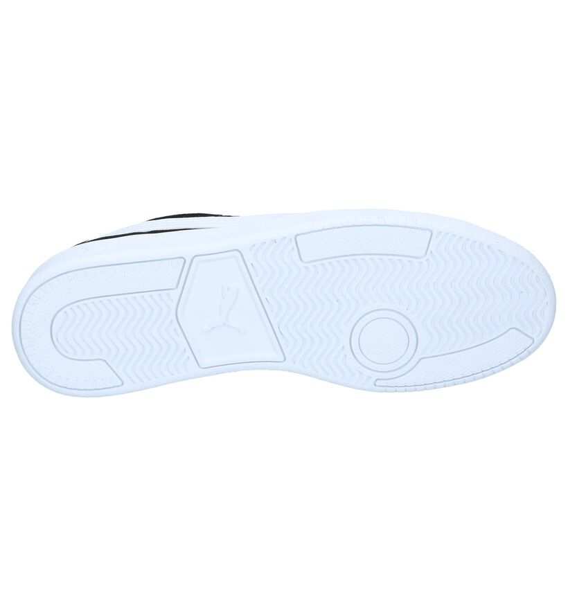 Donkerblauwe Sneakers Puma Court Breaker Derby in daim (239357)