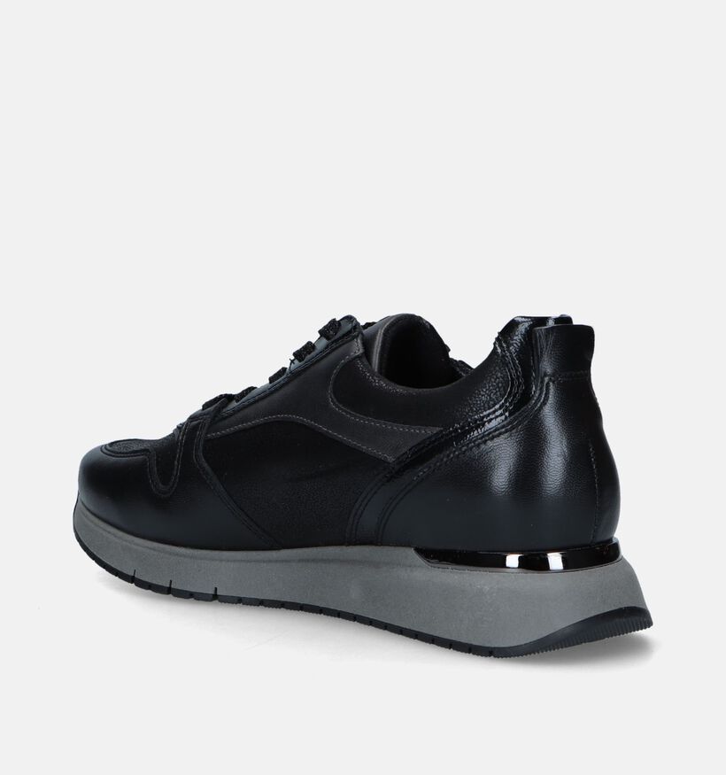 Gabor OptiFit Zwarte Sneakers voor dames (344790) - geschikt voor steunzolen