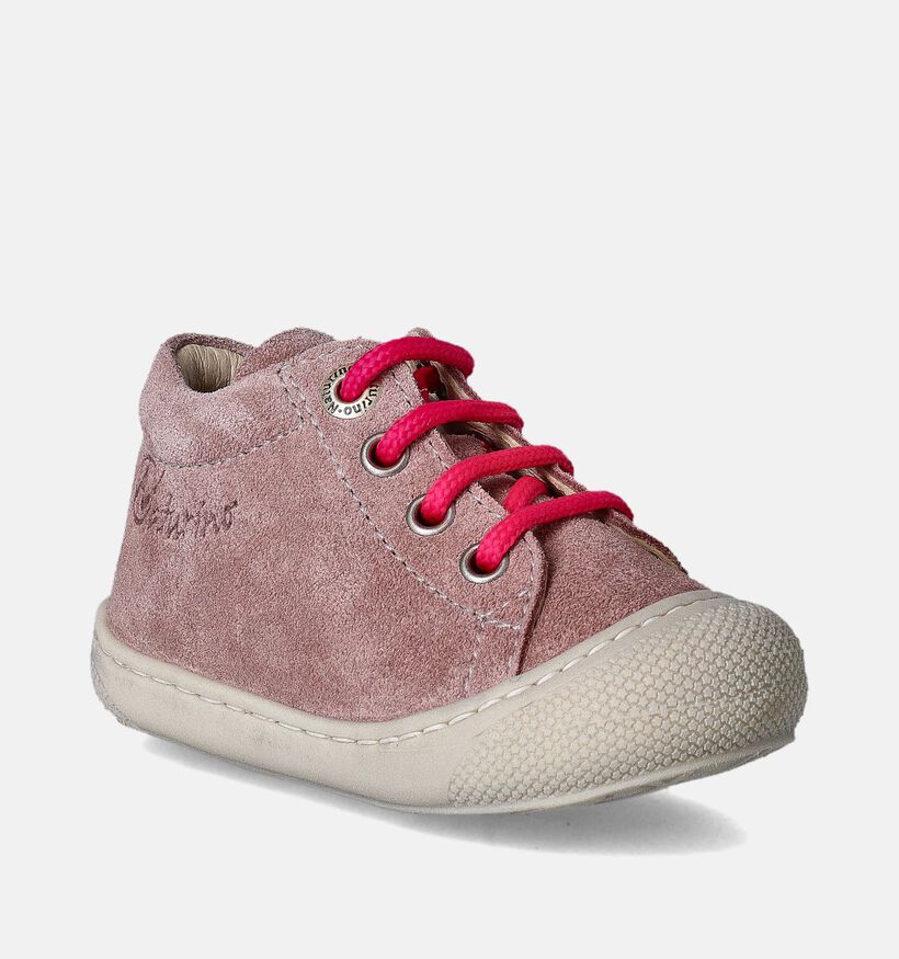 Naturino Cocoon Suede Chaussures pour bébé en Rose pour filles (355311) - pour semelles orthopédiques