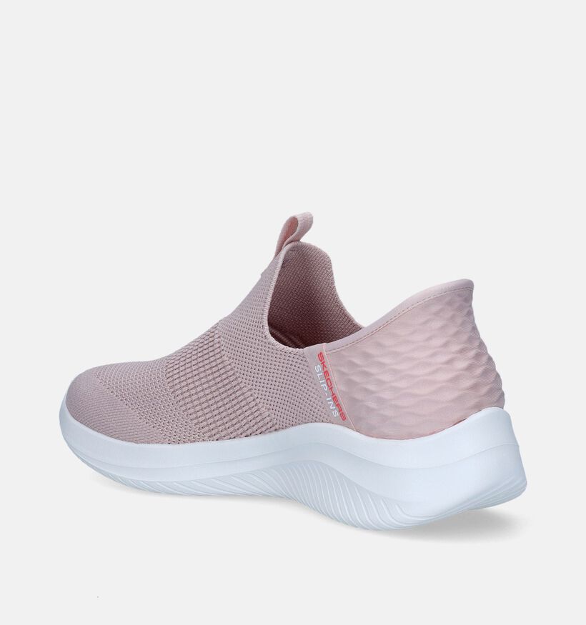 Skechers Slip-ins Ultra Flex 3.0 Cozy Baskets slip-on en Rose pour femmes (335201)