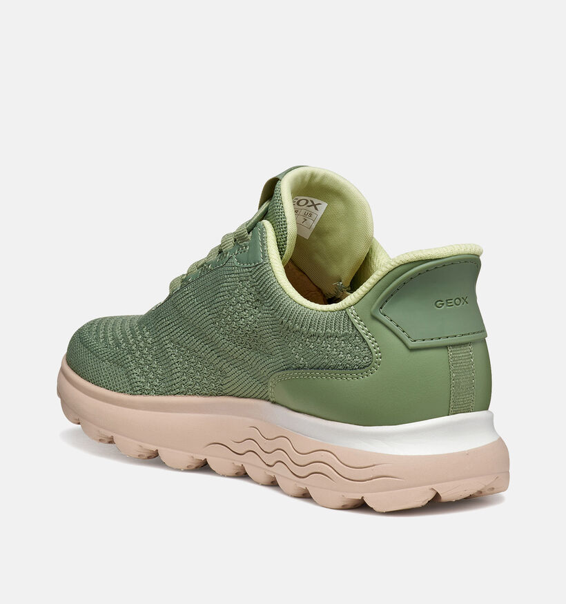 Geox D Spherica Plus Kaki Sneakers voor dames (368142) - geschikt voor steunzolen