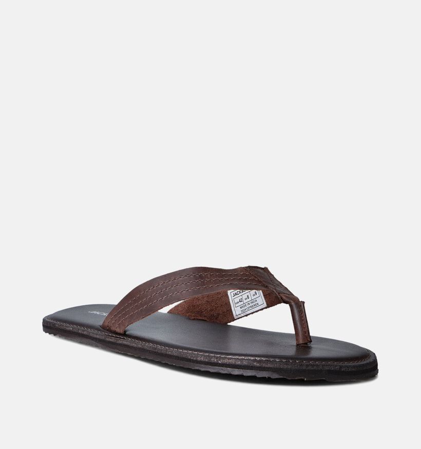 Jack & Jones Washton Bruine Teenslippers voor heren (352839)