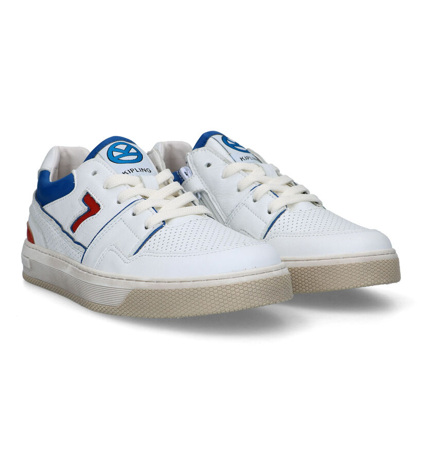 Kipling Hawkins Witte Veterschoenen in leer (323987)