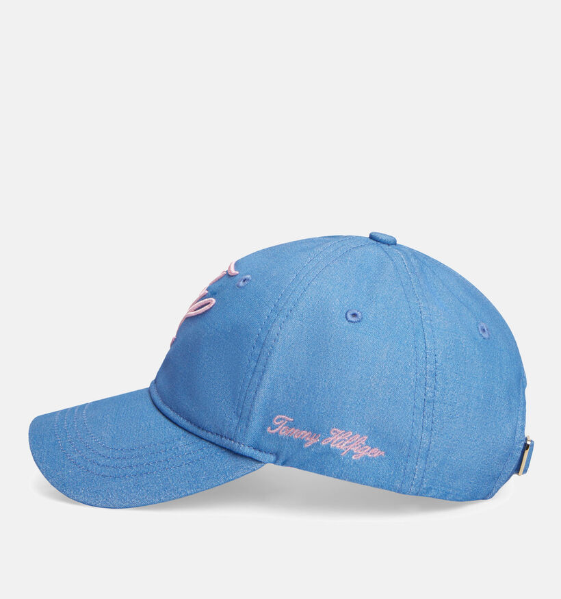 Tommy Hilfiger Embroidered Casquette en Bleu/Rose pour femmes (369312)