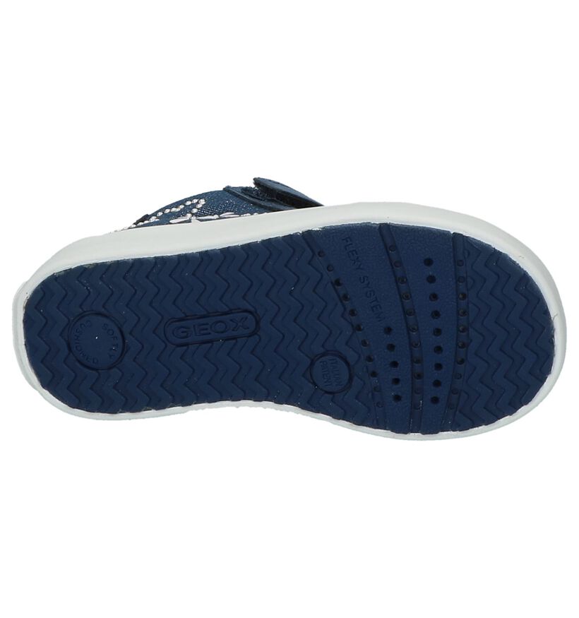 Geox Chaussures hautes en Bleu en textile (210511)