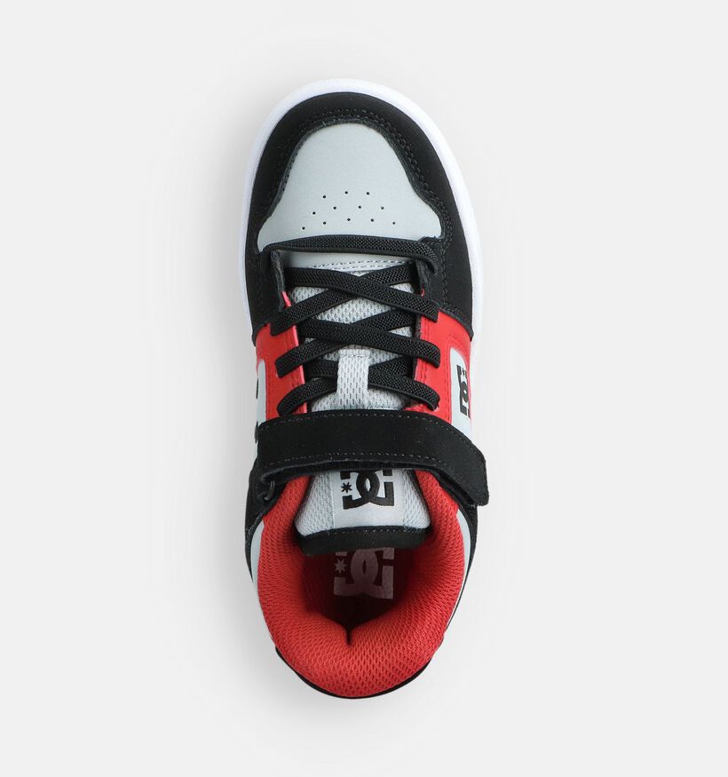 DC Shoes Manteca 4 Baskets en Noir/Rouge pour garçons (360795) - pour semelles orthopédiques