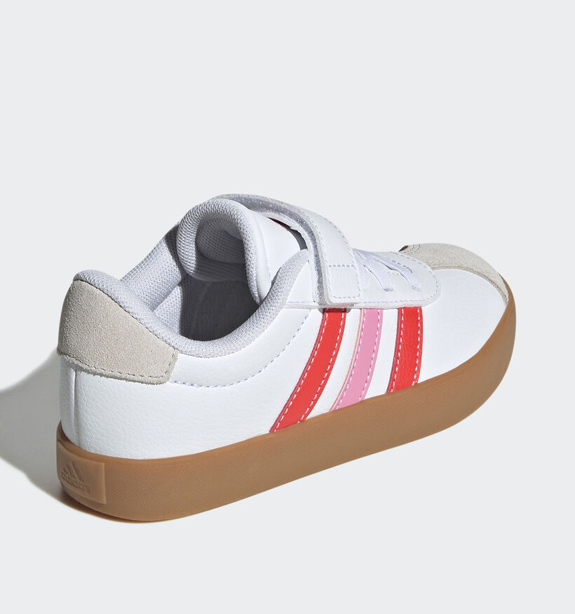 adidas VL Court Baskets basses en Blanc pour filles (357066) - pour semelles orthopédiques