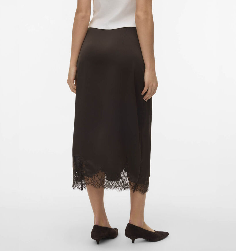 Vero Moda Ginny Lace Donkerbruine Midi-Rok voor dames (380521)