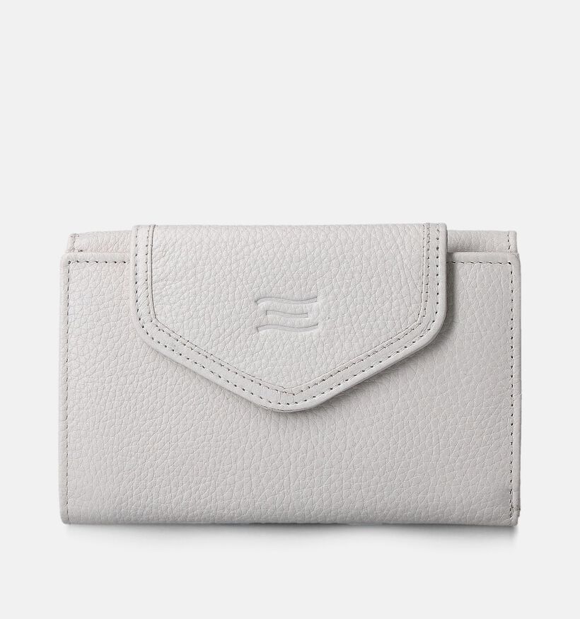 Crinkles Porte-monnaie à rabat en Beige pour femmes (358508)