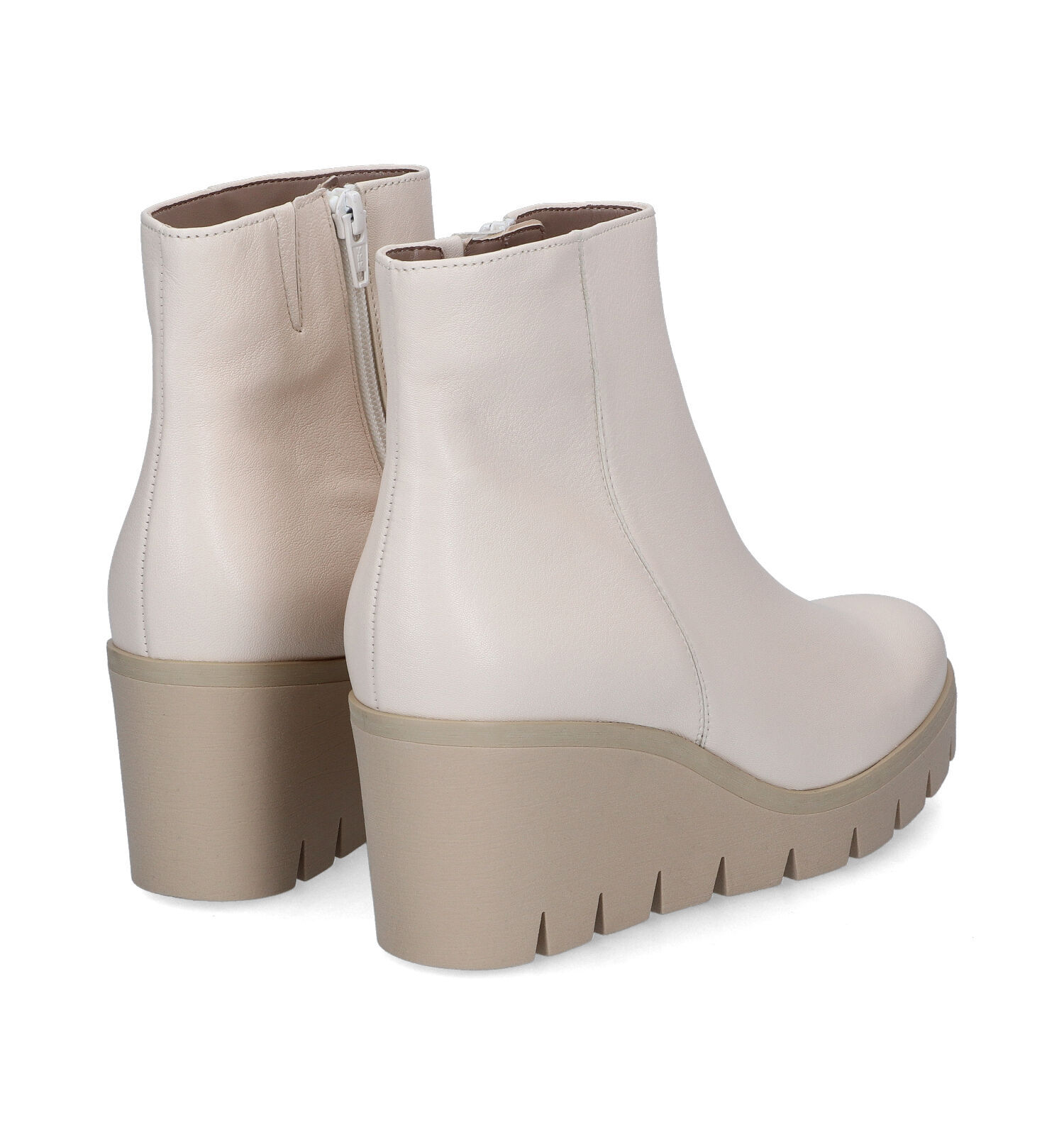 Gabor Best Fitting Bottillons en Ecru Femmes Bottines en ligne sur TORFS.BE