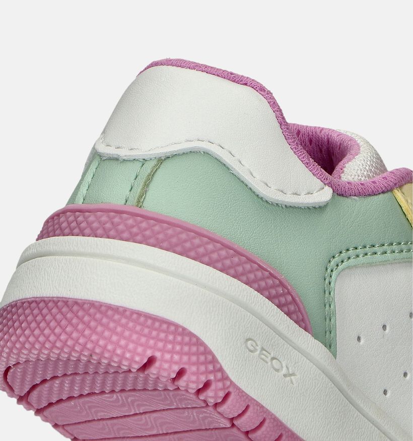 Geox Washiba Witte Sneakers Pastel voor meisjes (351935)