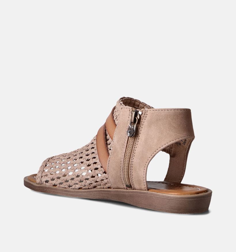 Blowfish Malibu Dream Sandales plates en Taupe pour femmes (355001)