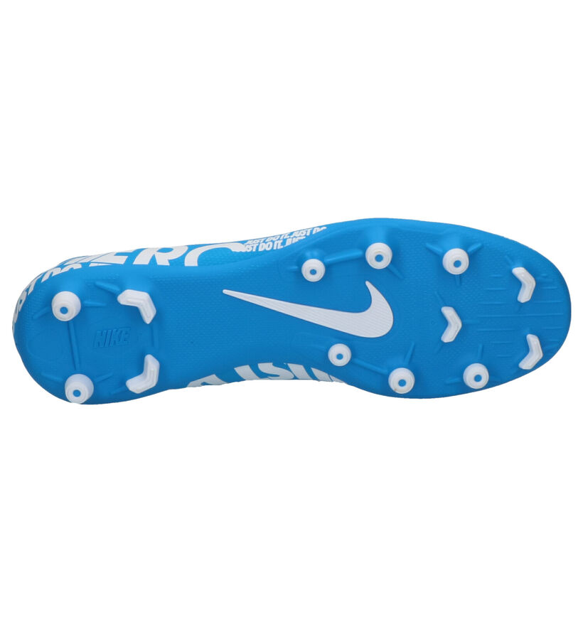 Nike Vapor 13 Club Chaussures de Foot en Bleu en simili cuir (254046)