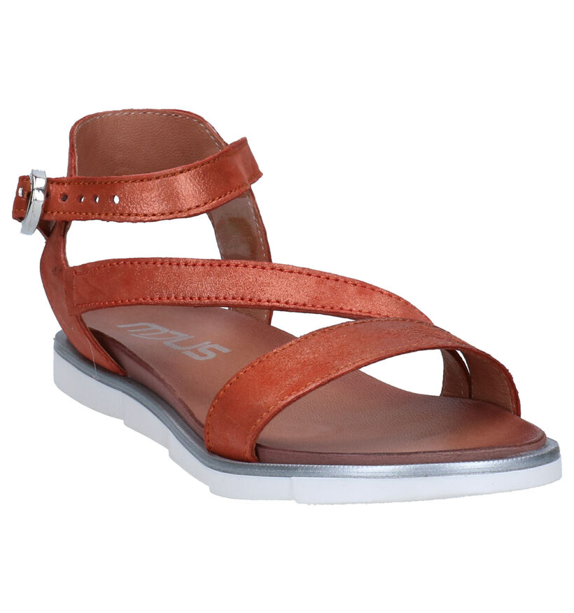 Mjus Oranje Sandalen in nubuck (272846)