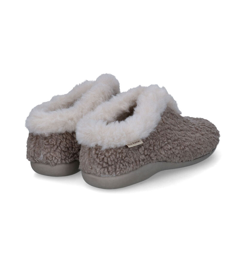 Hush Puppies Orge Pantoufles en Taupe en textile (329607)