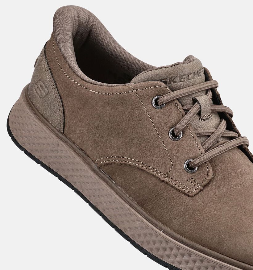 Skechers Burkett Lonzo Taupe Slip-ins voor heren (379525)