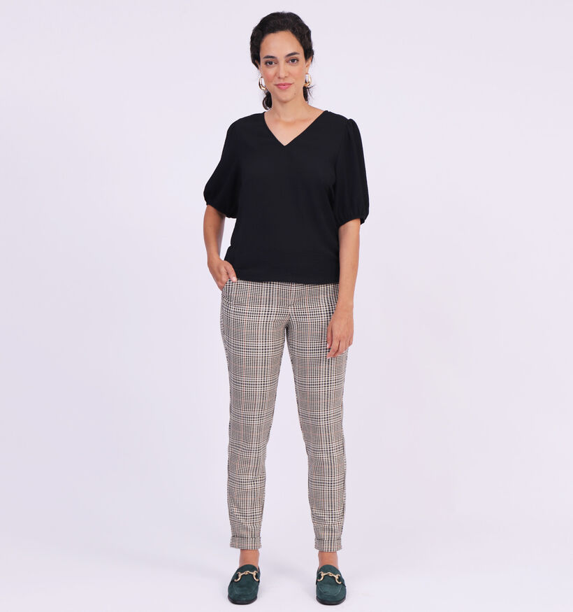 Vero Moda Maya Pantalons classiques en Marron pour femmes (318372)