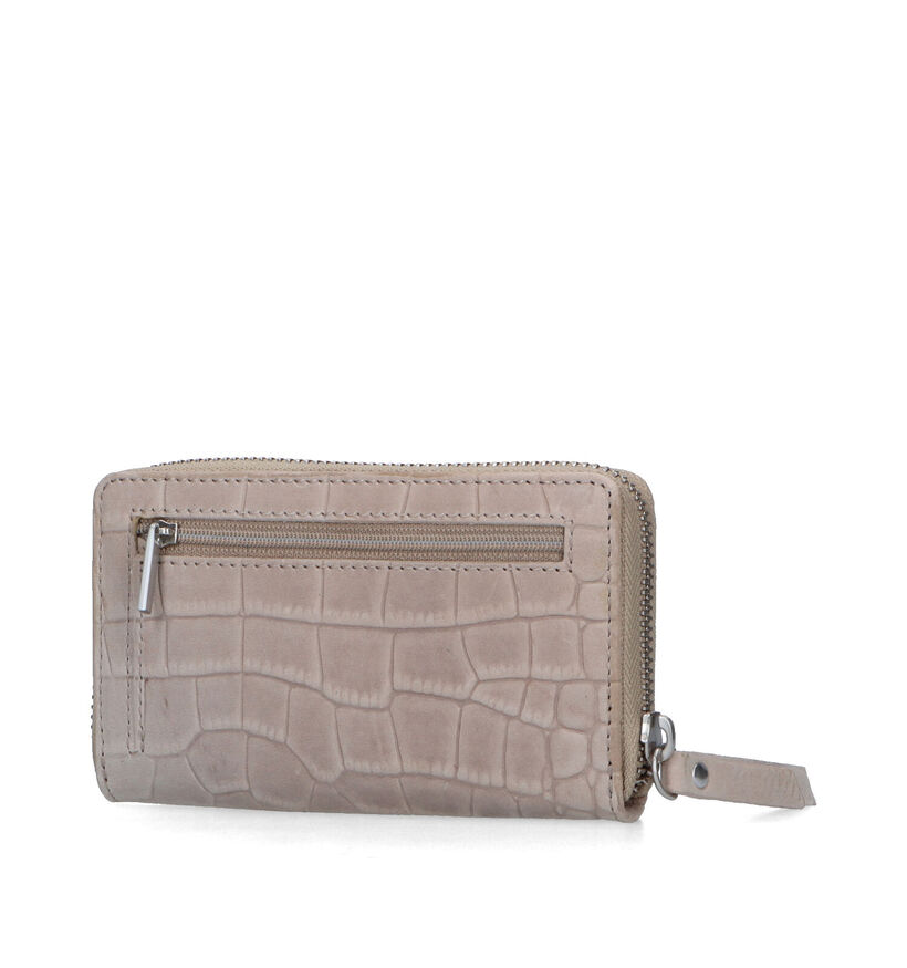 Burkely Casual Cayla porte-monnaie zippé en Gris pour femmes (321654)