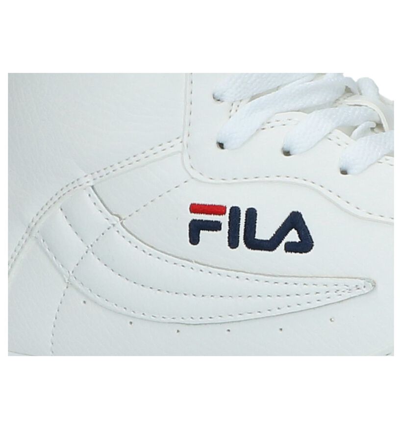 Fila FX100 Mid Witte Hoge Sneakers in kunstleer (223581)