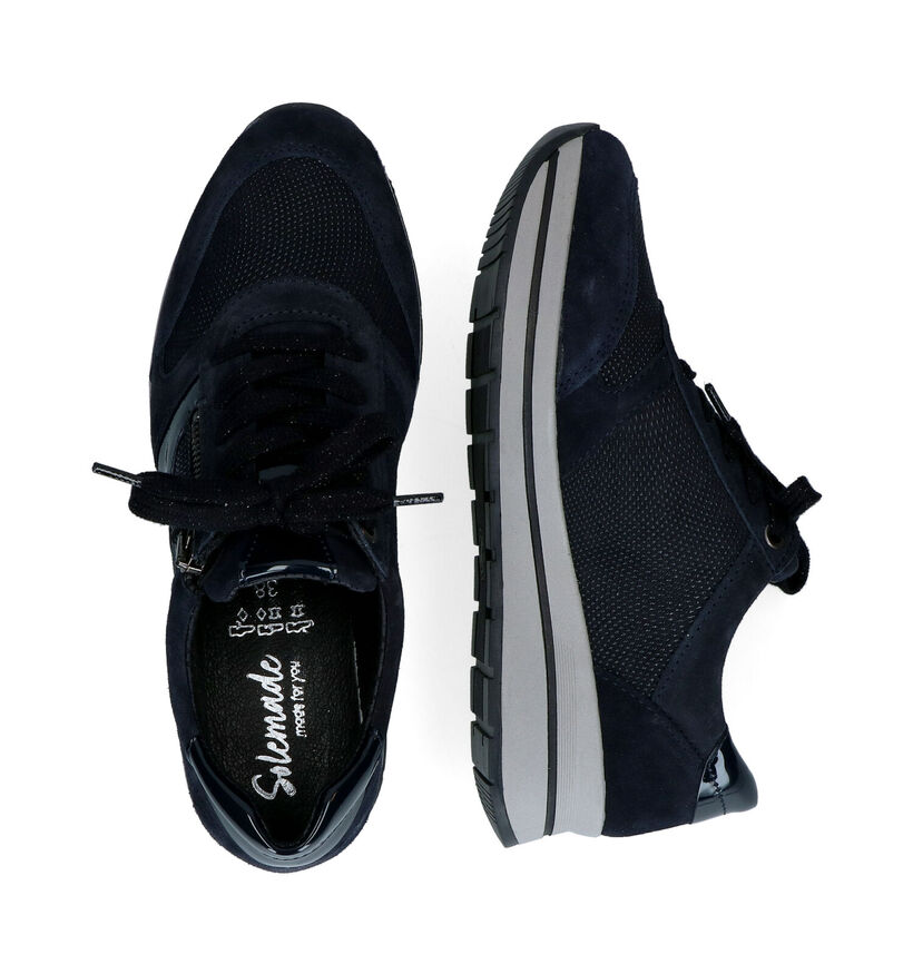 Solemade Ruby 58 Blauwe veterschoenen in leer (297362)