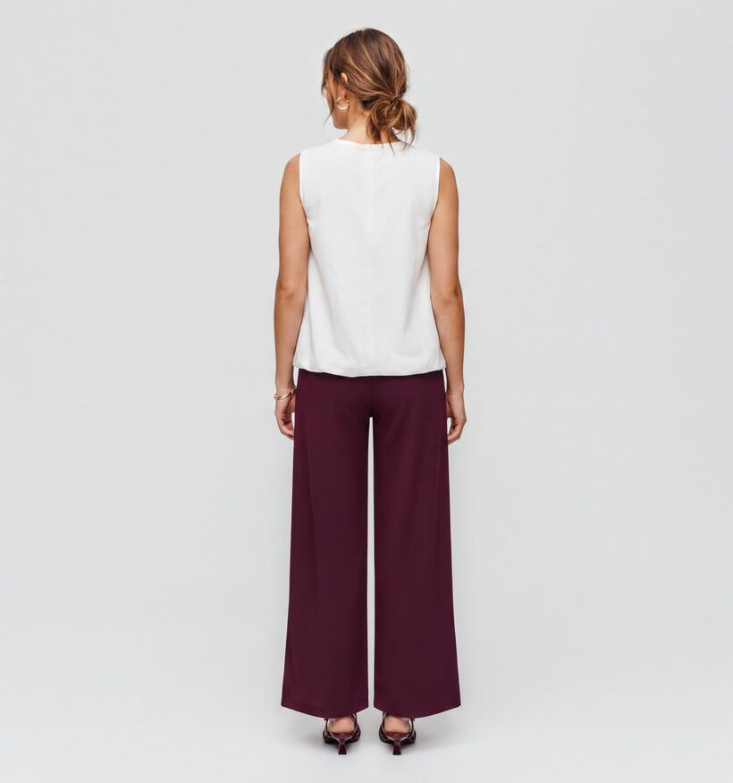 JDY Geggo Life Pantalon classique en Bordeaux pour femmes (378321)