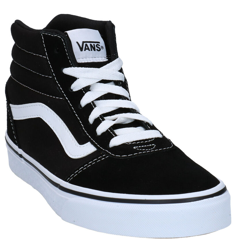 Vans Ward Hi Zwarte Sneakers in leer (277706)