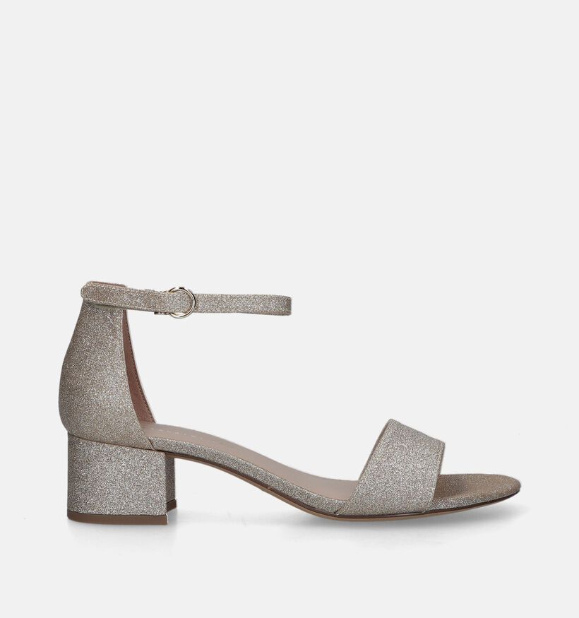 Tamaris Sandales avec talon carré en Noir pour femmes (355410)