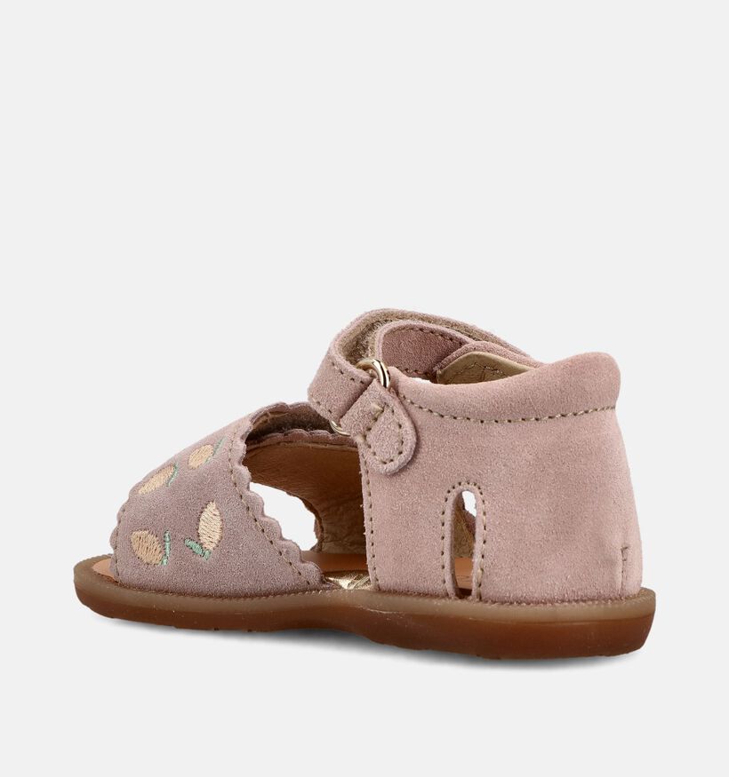 Naturino Maya Embroidery Lemons Lichtpaarse Babysandalen voor meisjes (371573)