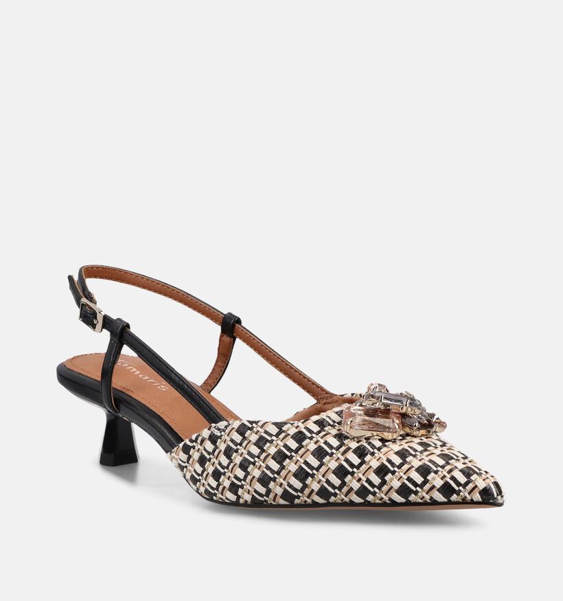 Tamaris Escarpins slingback en Noir pour femmes (367687)