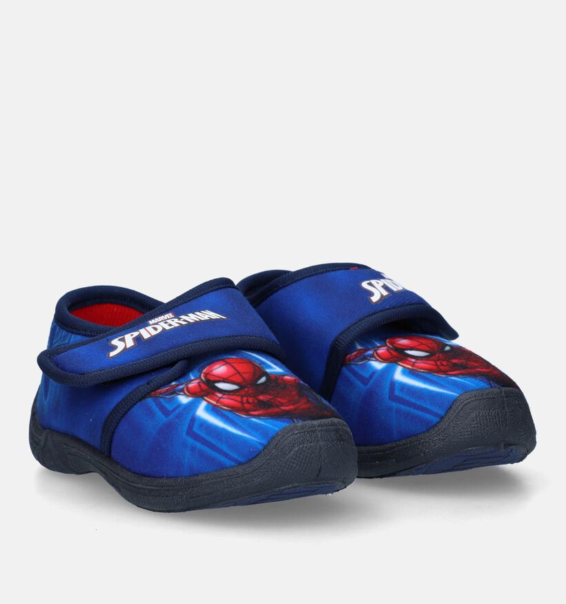 Spiderman Pantoufles fermées en Bleu foncé pour garçons (330364)