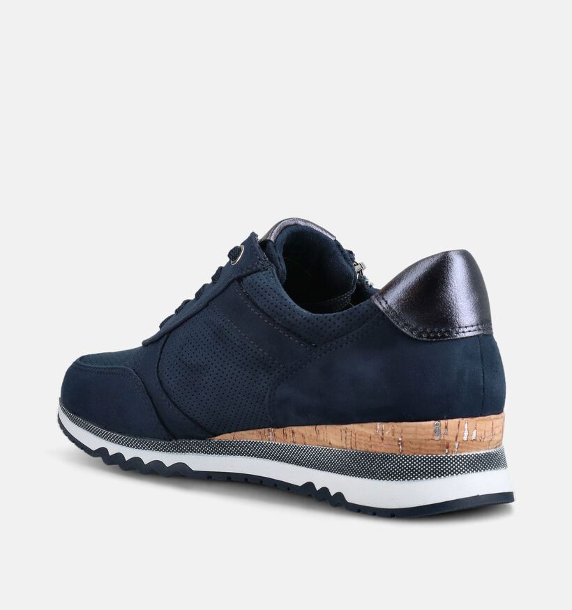 Marco Tozzi Chaussures &agrave; lacets en Bleu fonc&eacute; pour femmes (367948) - pour semelles orthop&eacute;diques