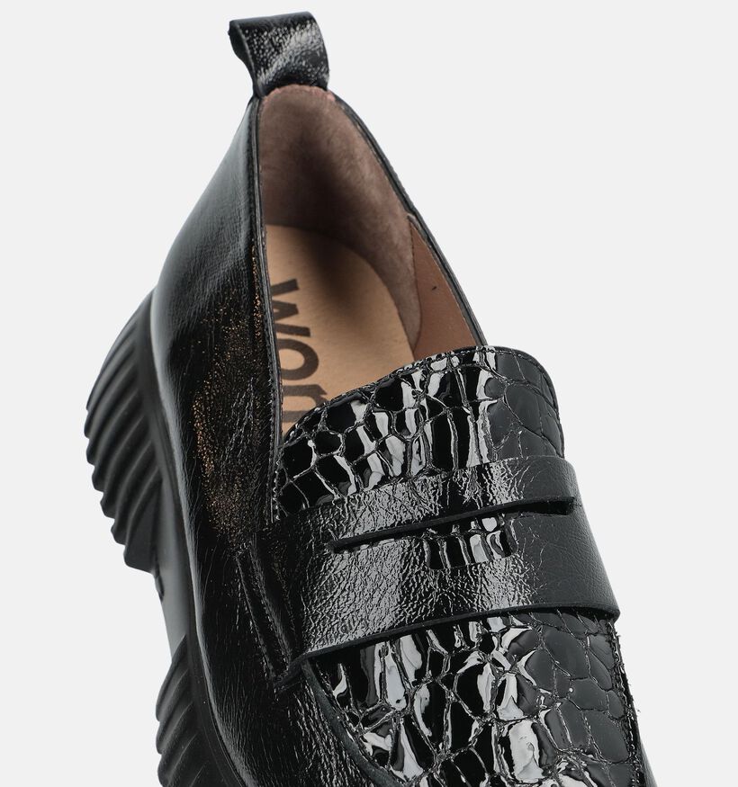 Wonders Zwarte Mocassins voor dames (381442) - geschikt voor steunzolen