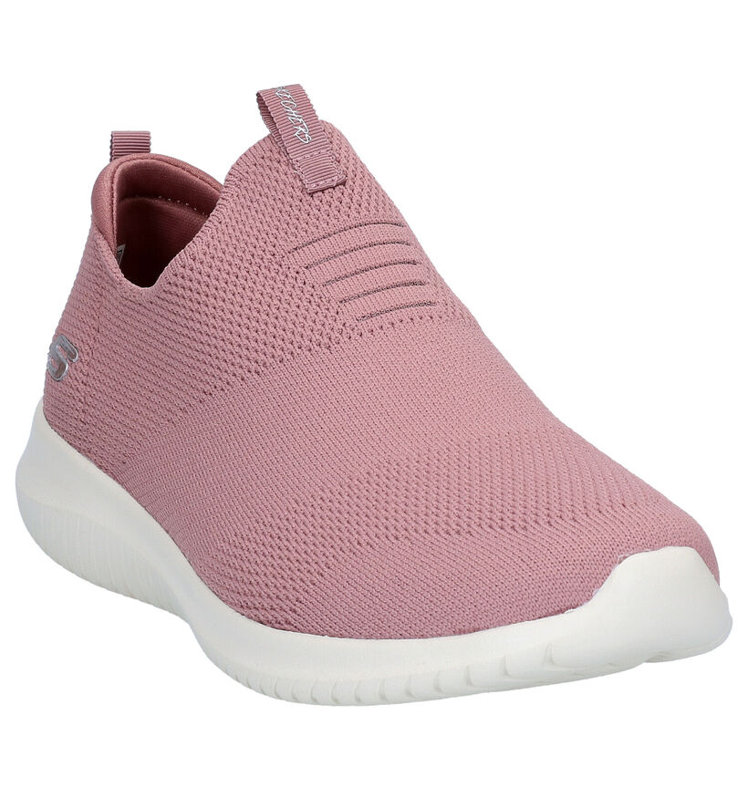 Skechers Ultra Flex First Take Zwarte Slip-on Sneakers voor dames (310629) - geschikt voor steunzolen