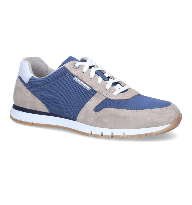 Comfort Chaussures plates en Bleu en daim (305653)