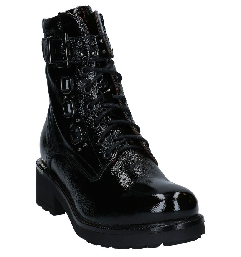 NeroGiardini Boots à lacets en Noir en verni (284016)