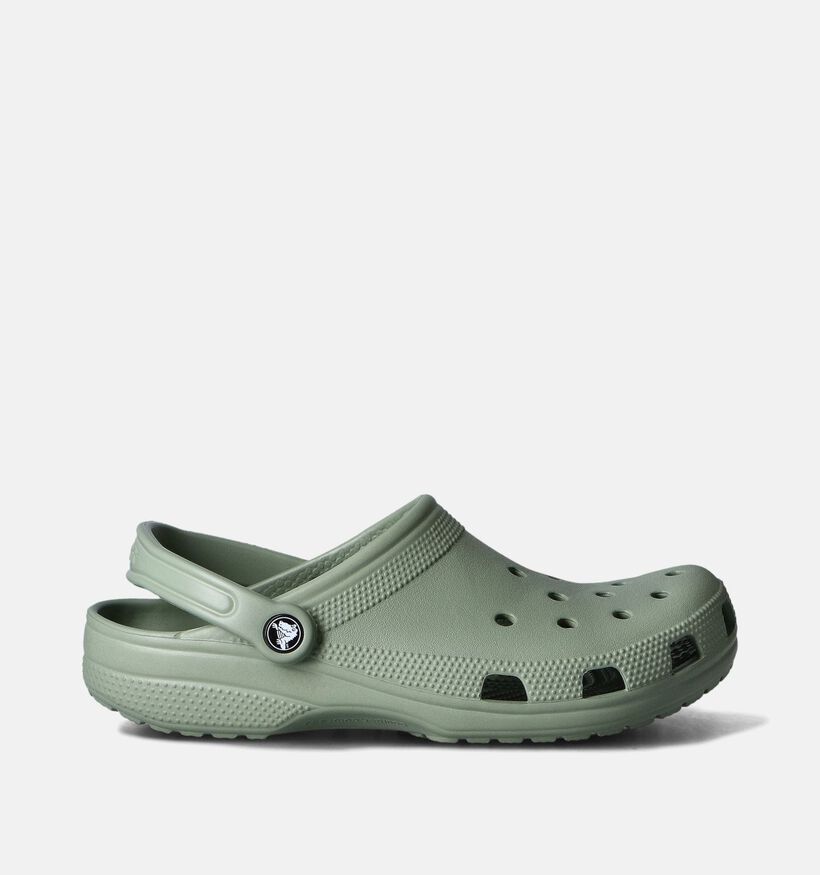 Crocs Classic Claquetteq en Vert Khaki pour femmes (356291)