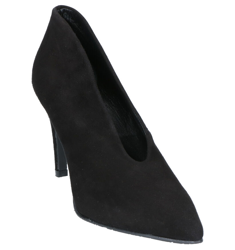 Sergio Turri Zwarte Pumps in nubuck (262605)