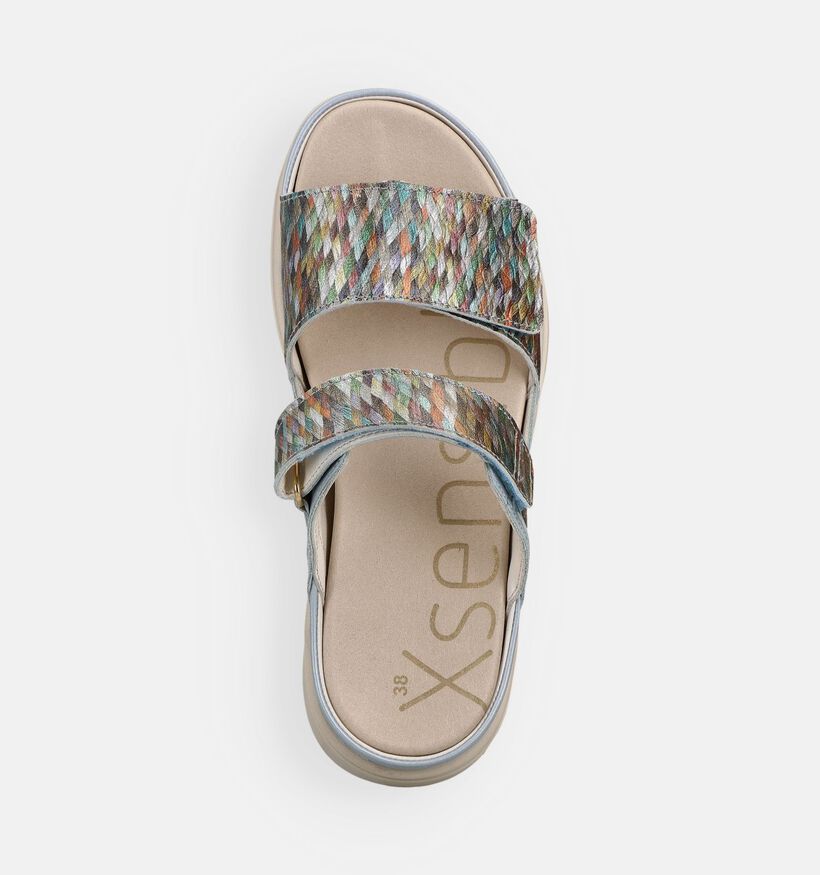 Xsensible Tobago Lichtblauwe/Multi Slippers voor steunzolen voor dames (373010) - geschikt voor steunzolen