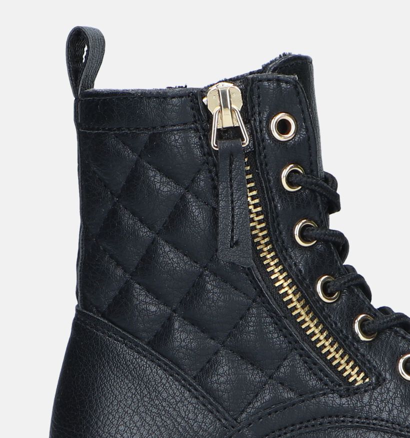 Milo & Mila Bottines robustes en Noir pour filles (329499)