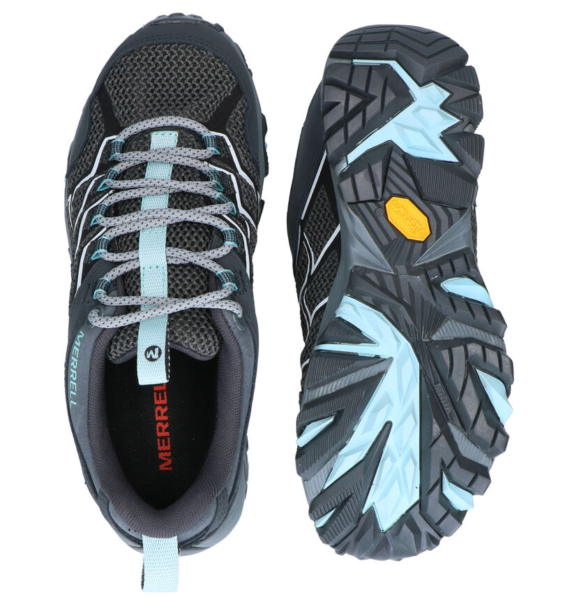 Merrell Moab FST 2 GTX Chaussures de marche en Bleu en daim (292426)
